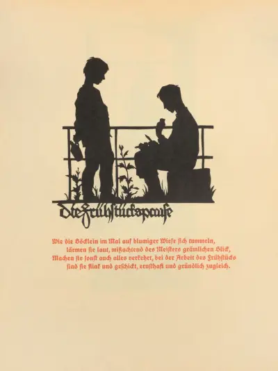 Die Schriftgiesserei im Schattenbild Pl.14 von Rudolf Koch