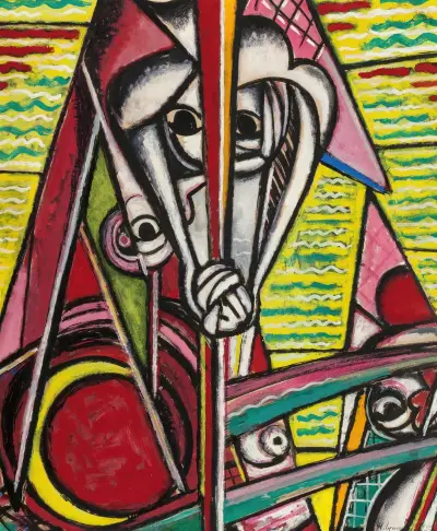 Cubist Composition av Henry Lyman Saÿen