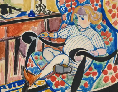 Gouache av Henry Lyman Saÿen