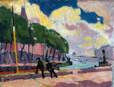 On The Banks Of The Seine av Henry Lyman Saÿen