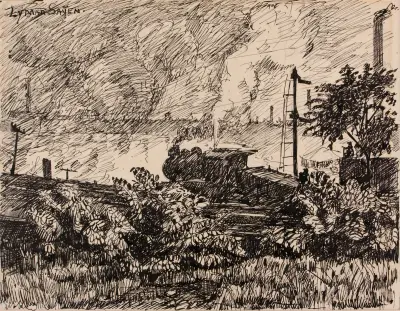 The Schuylkill no. 6 av Henry Lyman Saÿen