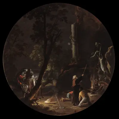 Szenen der Hexerei, Nacht von Salvator Rosa