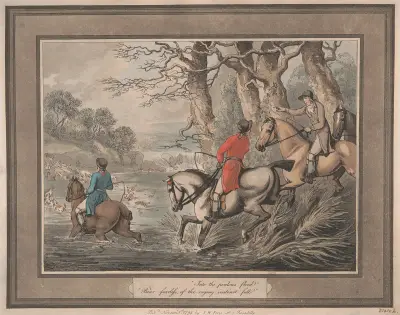 ‘Into the perilous flood’ av Samuel Howitt