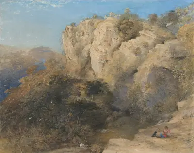 Rocky Landscape in Wales von Samuel Palmer