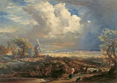 Summer Storm near Pulborough, Sussex von Samuel Palmer