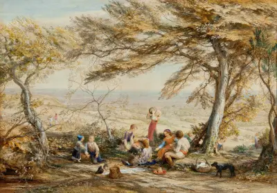 The rustic dinner von Samuel Palmer
