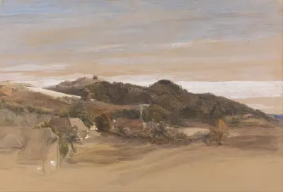 Underriver Hills, near Sevenoaks, Kent, from the Grounds of J. Herries, Esq. von Samuel Palmer