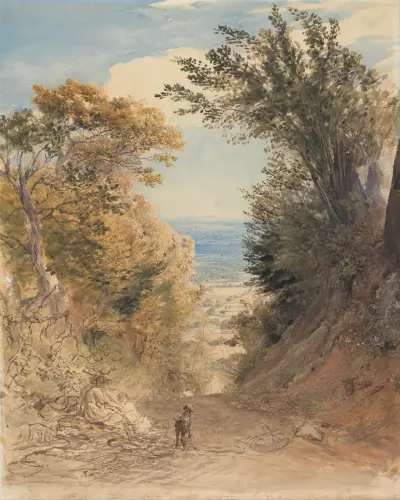 View from Rook’s Hill, Kent von Samuel Palmer