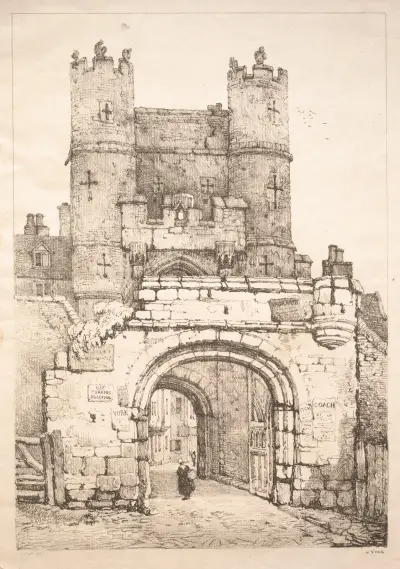 In York, mittelalterliches Tor von Samuel Prout