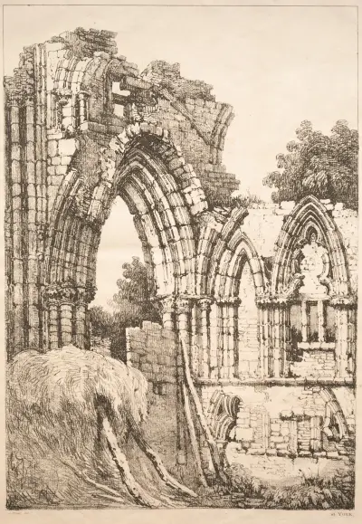 In York, Ruinen von Samuel Prout