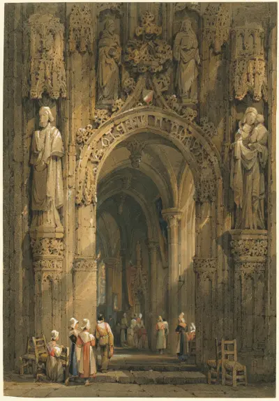 Kircheninneres von Samuel Prout