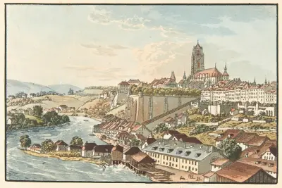 Bern, z cesty do Thunu, Jakob Samuel Weibel