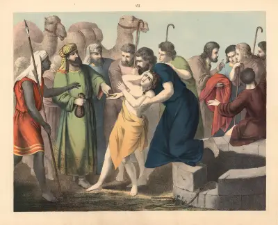 Joseph is sold by his brothers av Sandberg