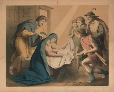 The birth of Jesus av Sandberg