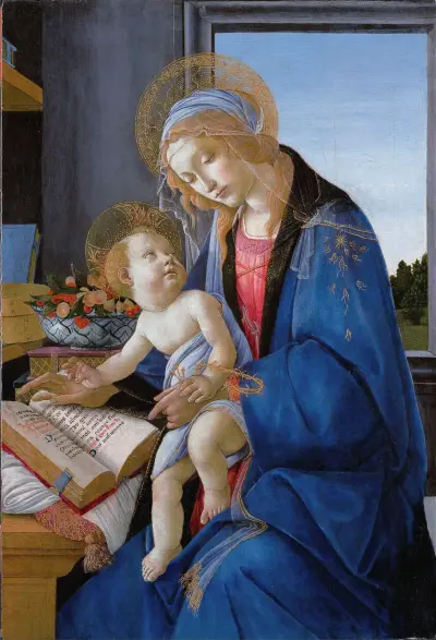 The Virgin and Child (The Madonna of the Book) av Sandro Botticelli
