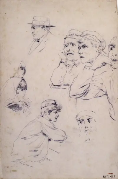Figurální studie, 1883 – Nr. 1, Santiago Rusiñol