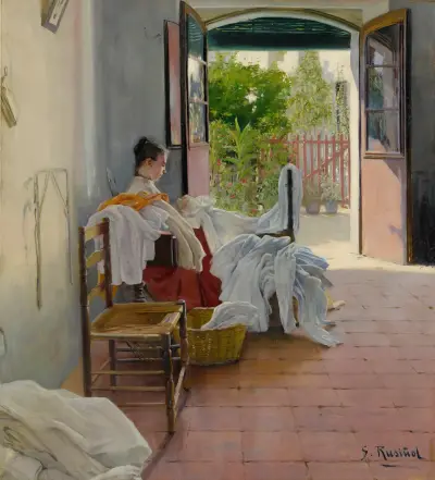 Švadlena, Sitges, Santiago Rusiñol