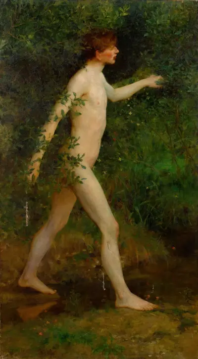 A Woodland Bather, Henry Scott Tuke