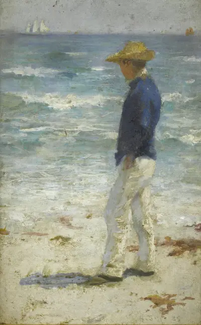 Looking Out To Sea, Henry Scott Tuke