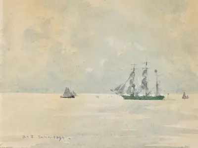 Three Masted Barque, Henry Scott Tuke