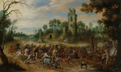 A Battle Before Some Ruins, Sebastian Vrancx
