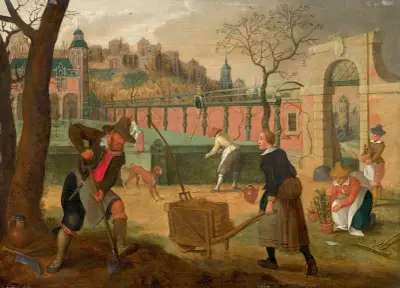 Spring or The month of March, Sebastian Vrancx