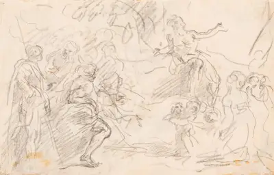 Biblical Scene (verso) av Sebastiano Ricci