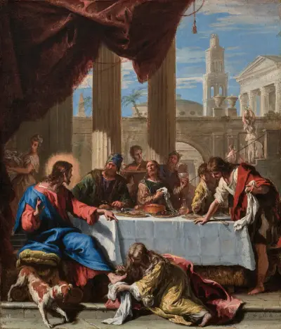 Christ in the House of Simon the Pharisee av Sebastiano Ricci