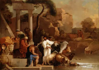 The Departure of Jacob av Sébastien Bourdon