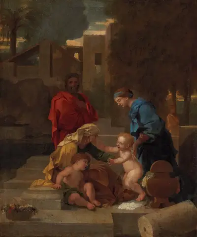 The Holy Family With Saint Elizabeth And The Infant Saint John The Baptist – nr 1 av Sébastien Bourdon