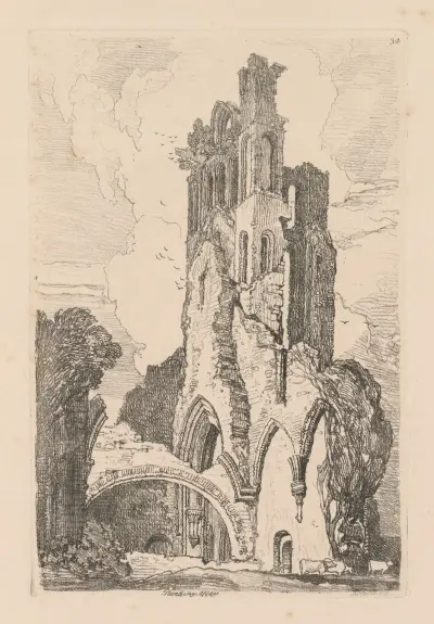 Llanthony Abbey, Monmouthshire von John Sell Cotman