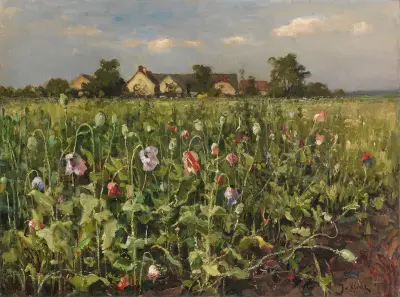 Blühender Mohn av Julius Sergius Klever