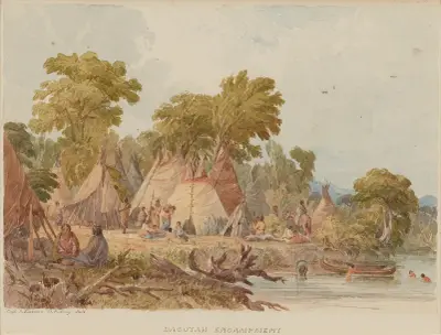 Dacotah Encampment von Seth Eastman