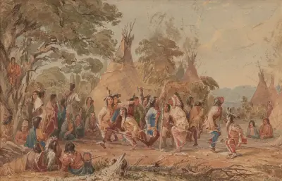 Dog Dance of the Dacotahs von Seth Eastman