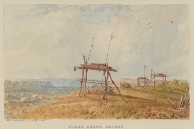 Indian Burial Ground von Seth Eastman