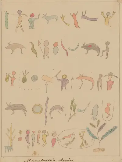 Manabosho’s Devices, 1849 – Nr. 2 von Seth Eastman