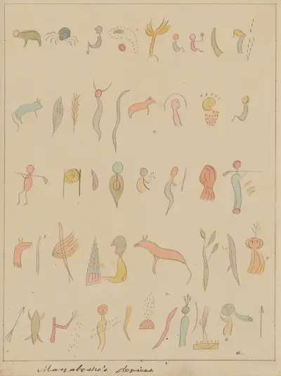 Manabosho’s Devices, 1849 – Nr. 1 von Seth Eastman