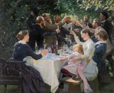 Hip, hip, hurra! Fest artystów w Skagen, Peder Severin Krøyer