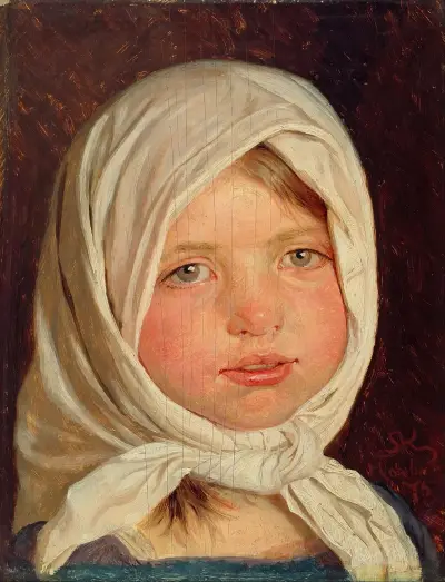 Little girl from Hornbæk av Peder Severin Krøyer