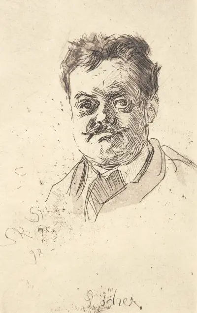 Portret Carla Lochera, en face, Peder Severin Krøyer