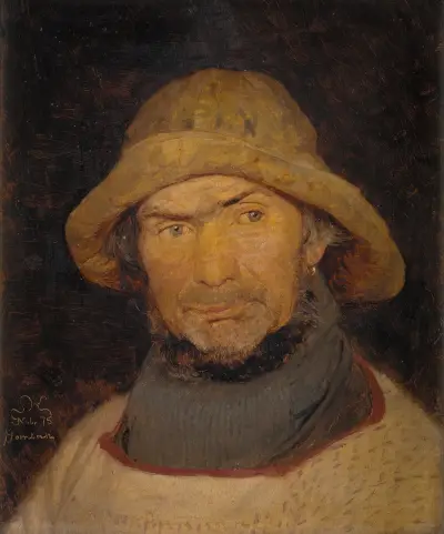Portret rybaka z Hornbæk, Peder Severin Krøyer