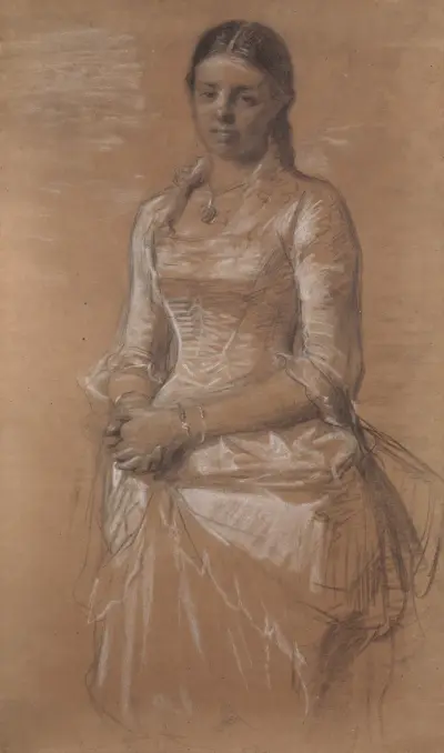 Portret Frederikke Tuxen, Peder Severin Krøyer