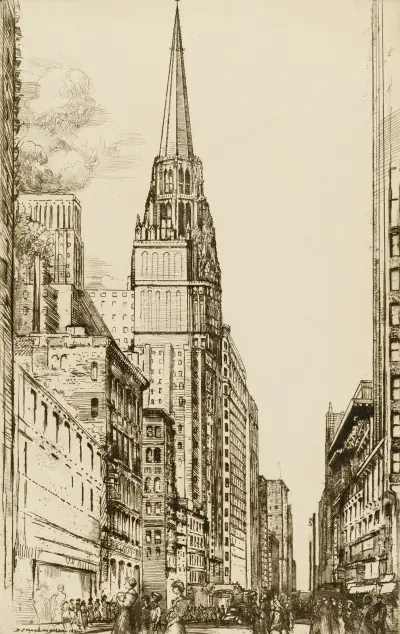 Chicago, the Cathedral av Donald Shaw MacLaughlan