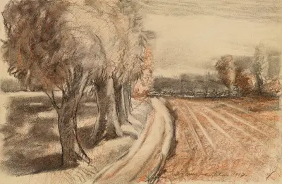 Landscape with Willow Trees av Donald Shaw MacLaughlan