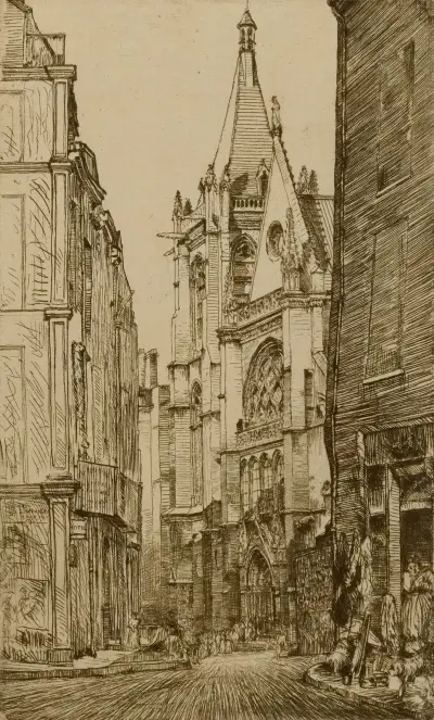 St. Severin, Paris av Donald Shaw MacLaughlan