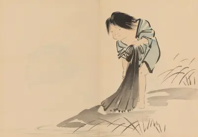 Zeshin iboku tairyūkyo gafu, Pl.03 av Shibata Zeshin