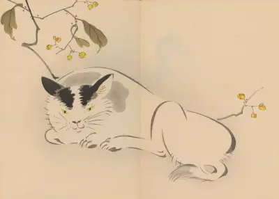 Zeshin iboku tairyūkyo gafu, Pl.08 av Shibata Zeshin