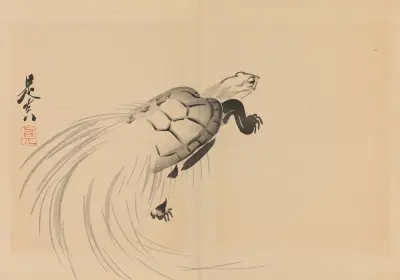 Zeshin iboku tairyūkyo gafu, Pl.12 av Shibata Zeshin
