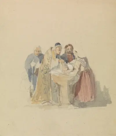 A Christening von Thomas Shotter Boys