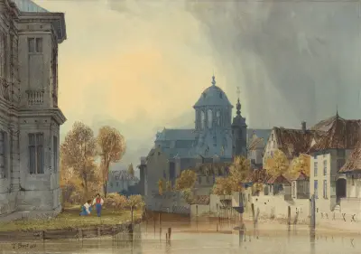 A View Of The Church Of Our Lady Of Hanswijk, Mechelen (Malines), Belgium von Thomas Shotter Boys